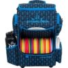 dynamic-discs-combat-ranger-backpack-black-blue-skulls
